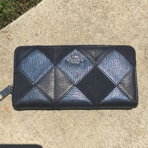 Coach patchwork accordion wallet